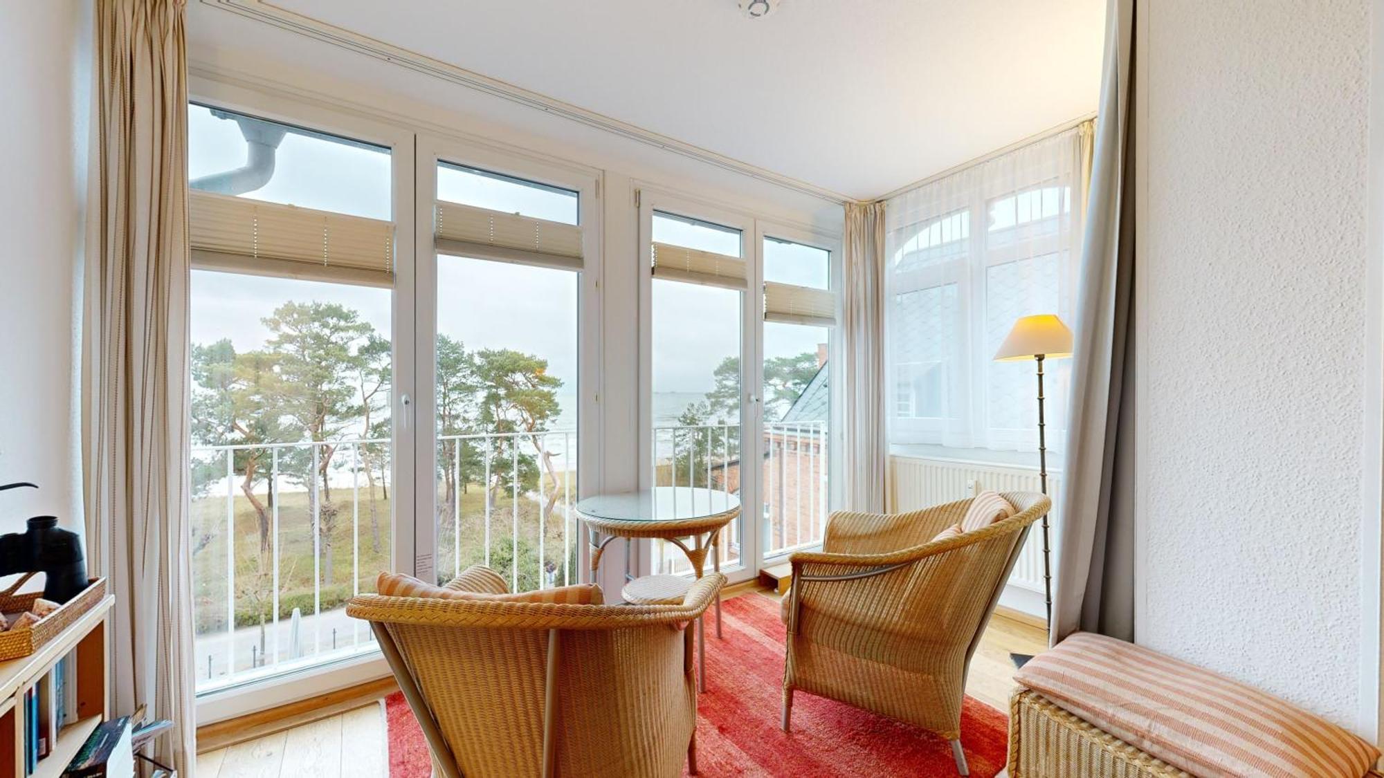 Apartment Direkt Am Mit Meerblick Und Suedbalkon, Freia 27, Binz